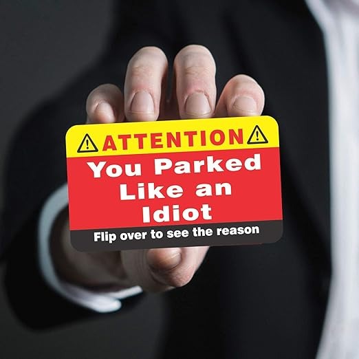 🔥(Last Day Promotion - 49% OFF) You Parked Like an Idiot, Bad Parking Cards