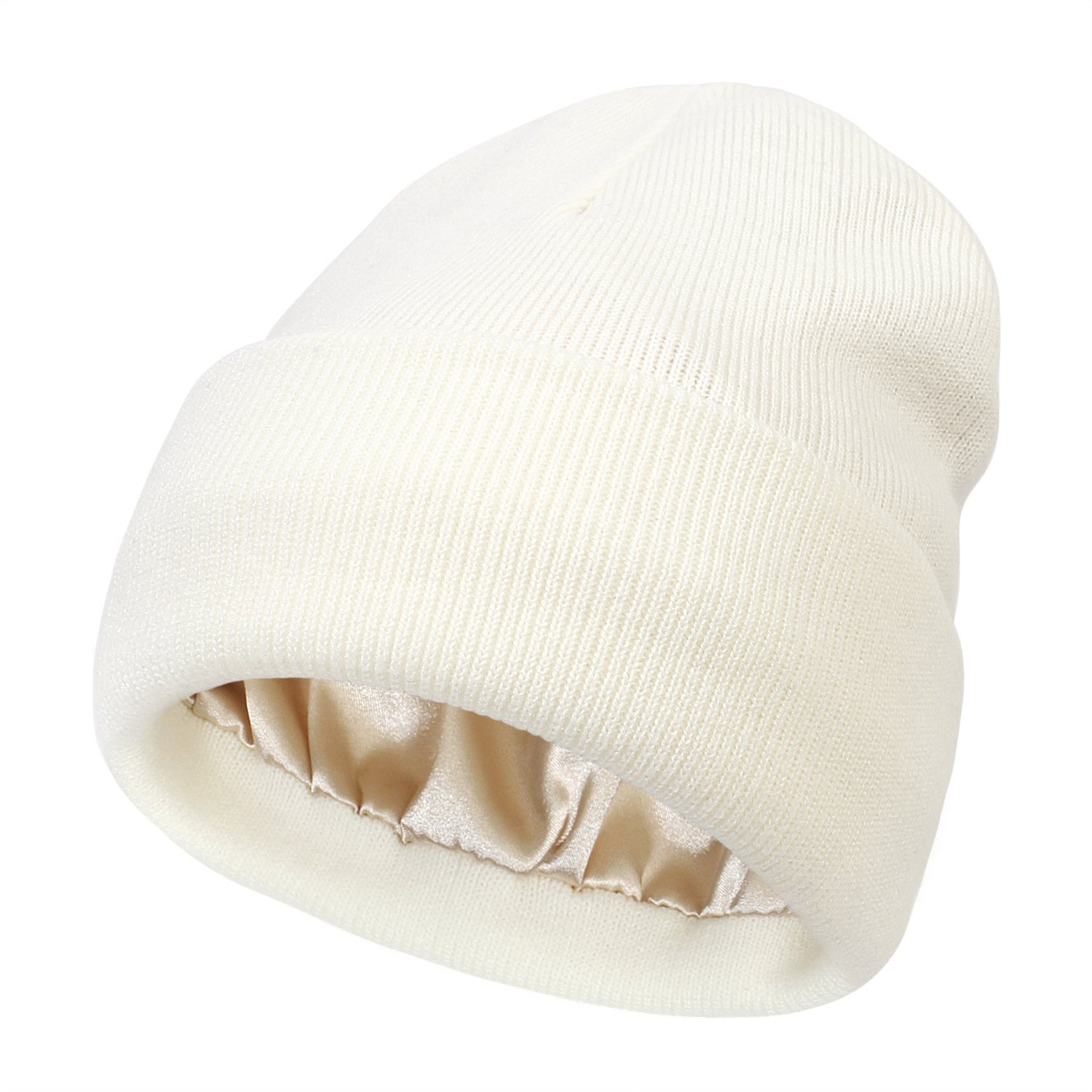🔥Christmas Sale 49% OFF🎄Satin Lined Knit Beanie Hat