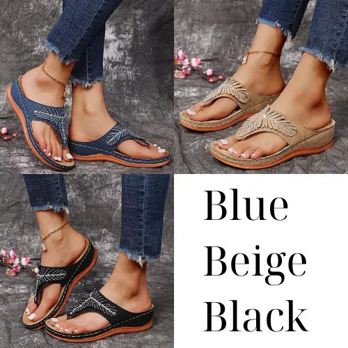 🔥Last Day 60% OFF-Women Casual Sandals 2024🔥 Crystal Rome Fashion Clip Toe Slippers