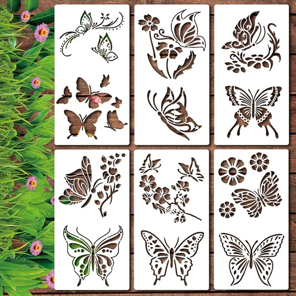 🔥Summer Hot Sale Promotion-49% OFF🌻-Garden Fence Large Flower Stencils-DIY decoration