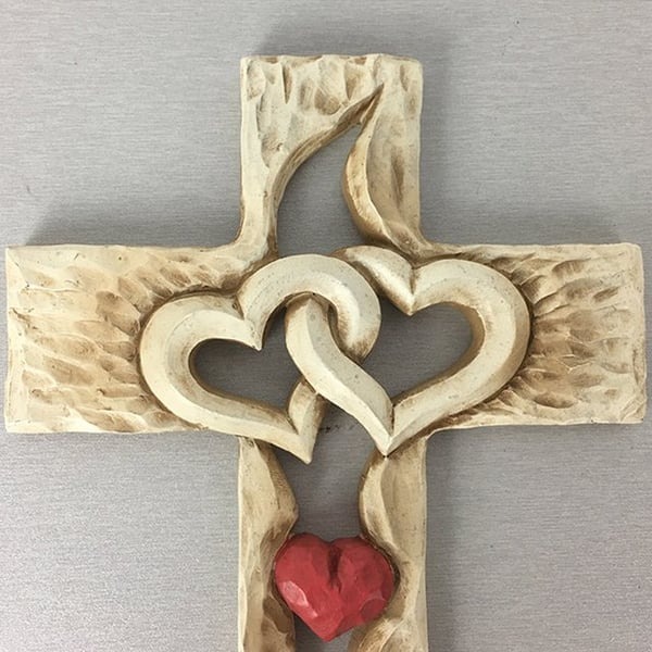 ❤️ Cross - intertwined hearts - Forever Love