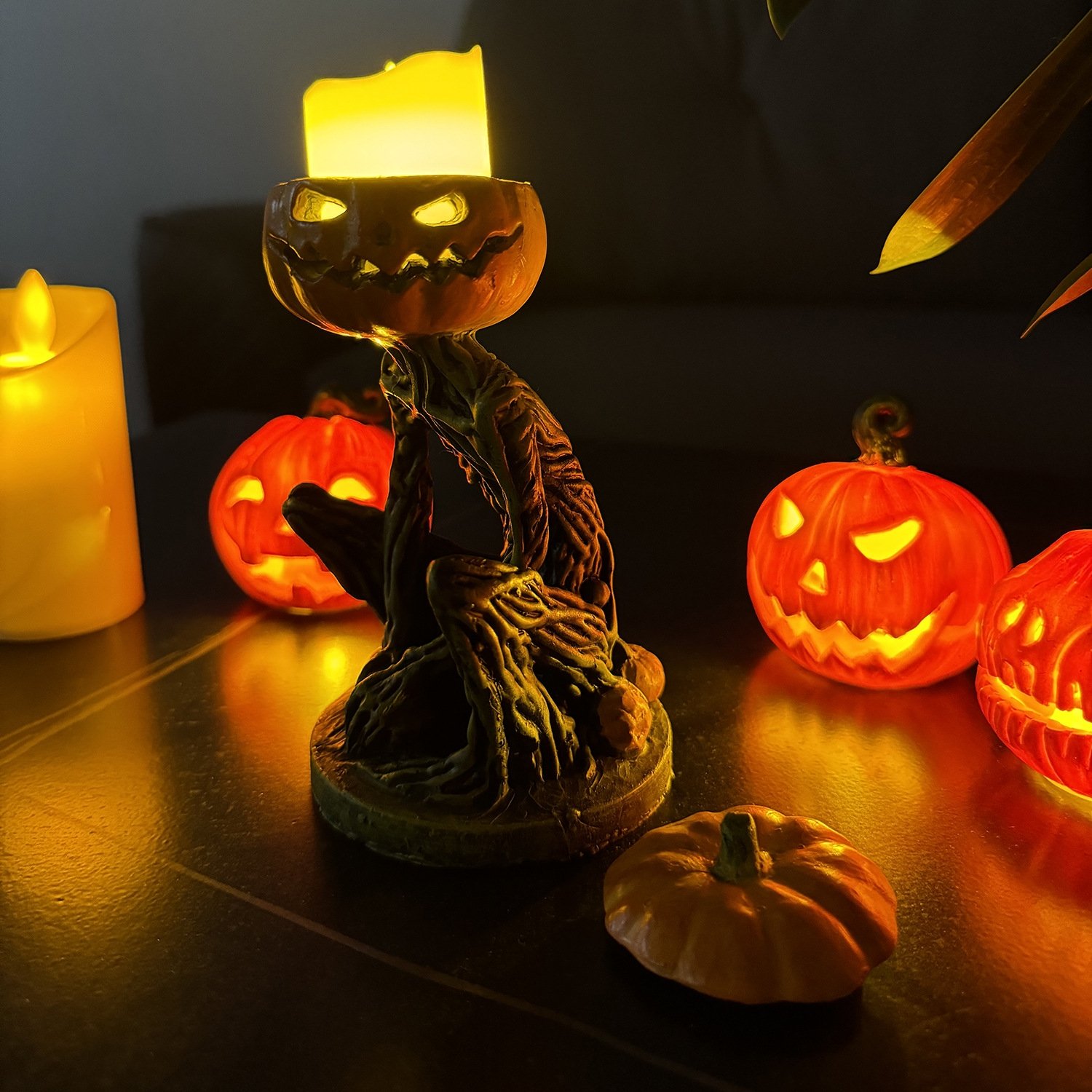 🎃Halloween horror ORIGINAL pumpkin head Ghouls monster Made USA 5.52in