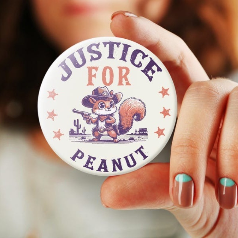 Justice for Peanut Pin Button