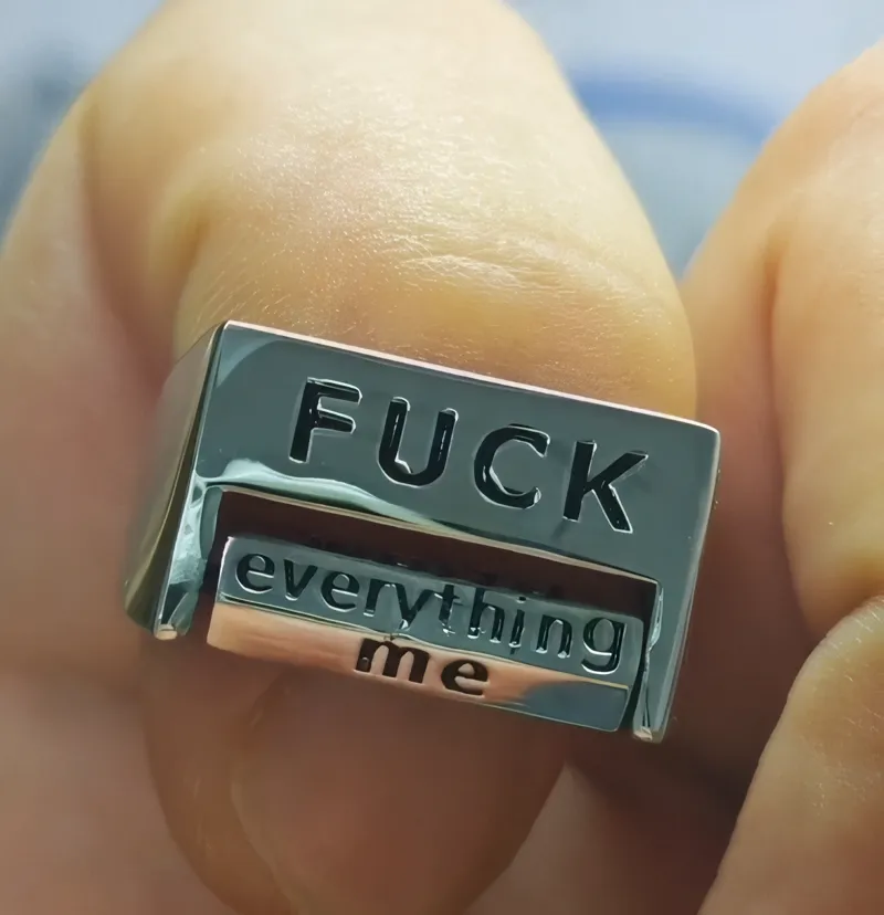 🤣Funny Rotating 'FUCK' Ring 
