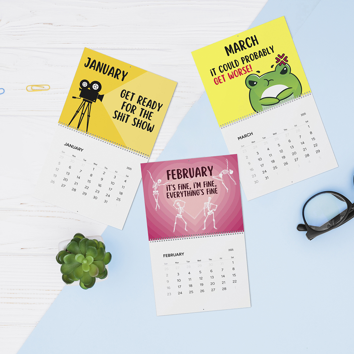 🎢🐶Here We Go Again 2025 Calendar