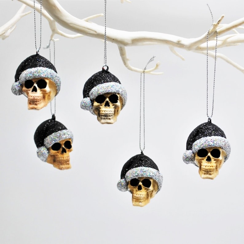Santa Skull Bauble