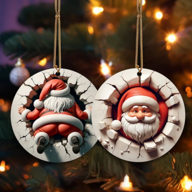 Two-Sided Christmas  3D Ornament