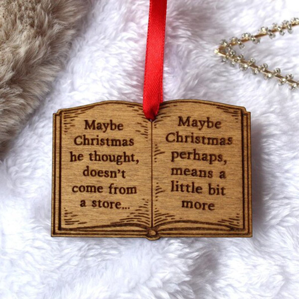 🔥LAST DAY SALE 49% OFF-The Grinch Book Christmas Ornament