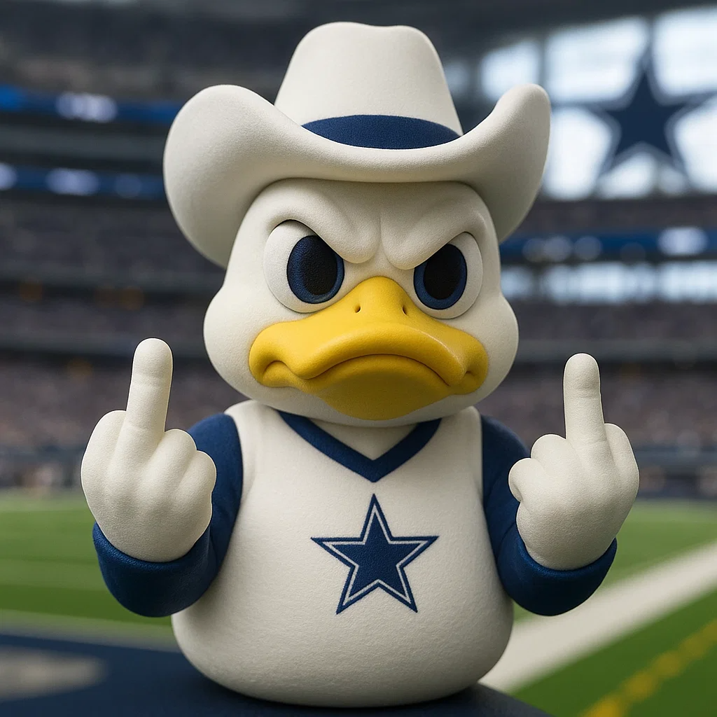 Middle Finger Cowboy Duck