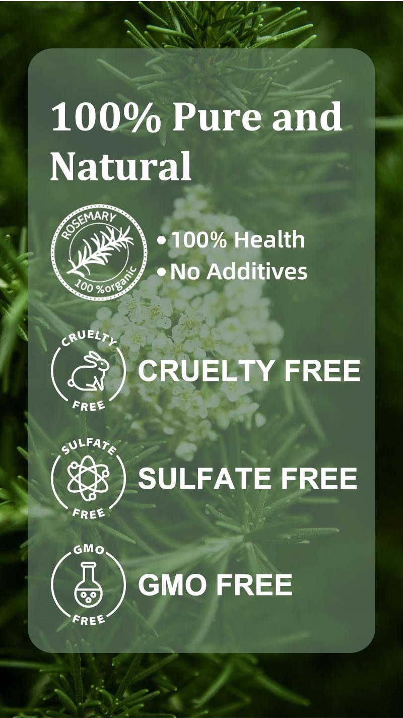 🌿Natural Rosemary & Keratin Hair Growth Shampoo