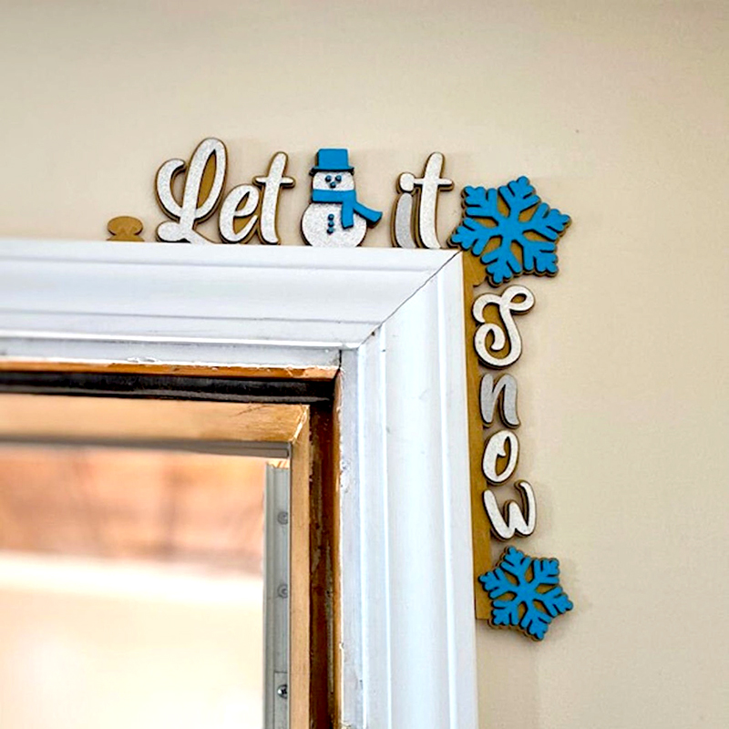 🎅Wooden Christmas Door Corner Decoration🎄