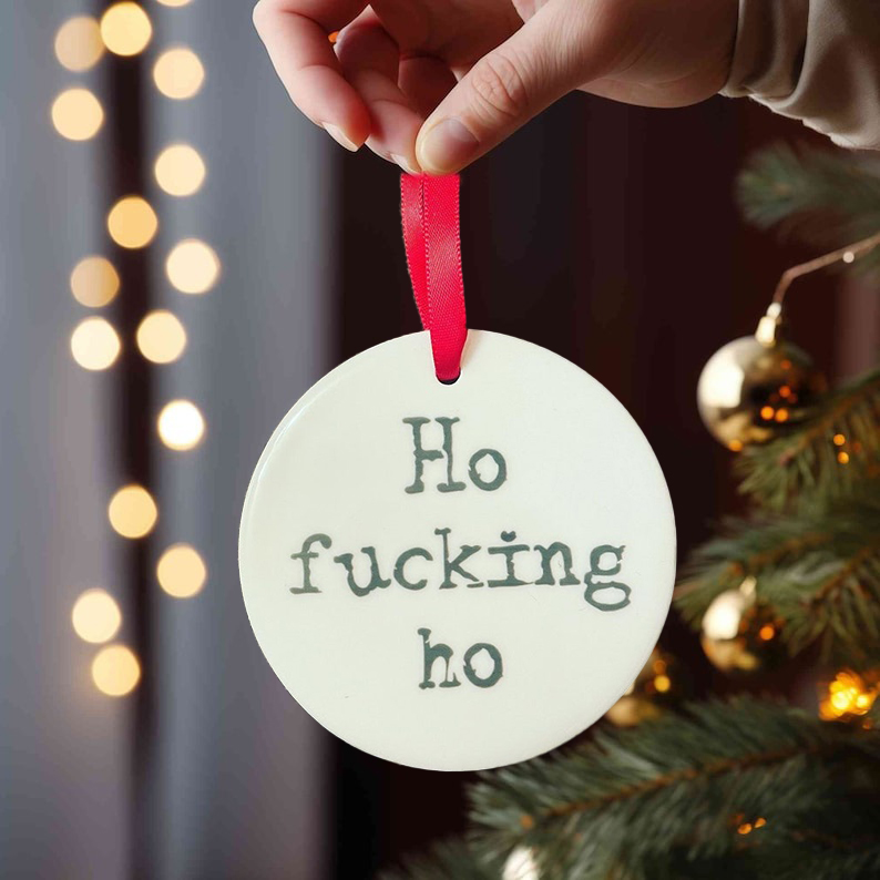 🤣Funny Swearing Rude Christmas Tree Ornaments