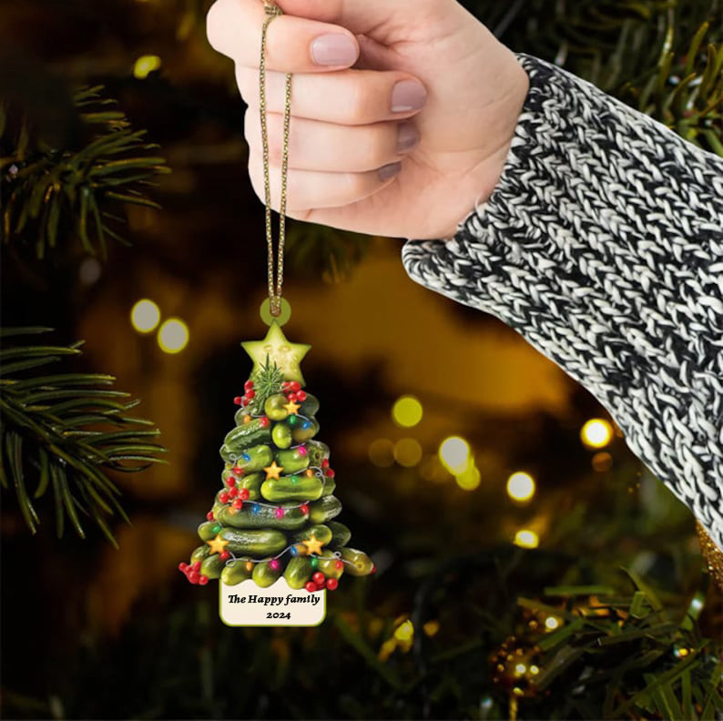 Christmas Pickles Tree 2024 Ornament