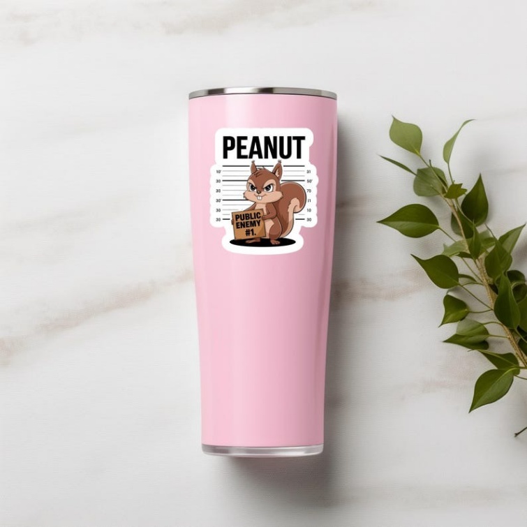 🥜Justice for Peanut the Squirrel-Vinyl Sticker🐿️