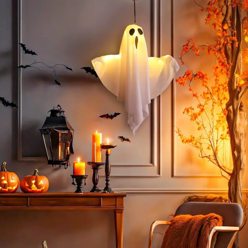 👻👻Halloween Decoration LED Glowing Ghost DIY Modeling Lights