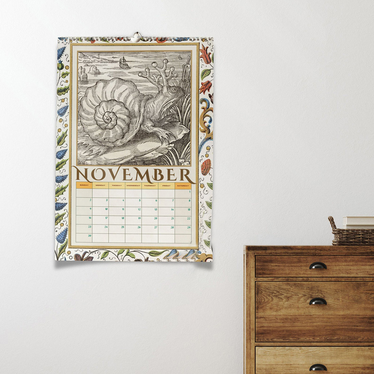 🐌2025 Medieval Snails Wall Calendar 