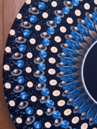 Animated Zoetrope Slipmat — 12′′ Optical Illusion Turntable Mat