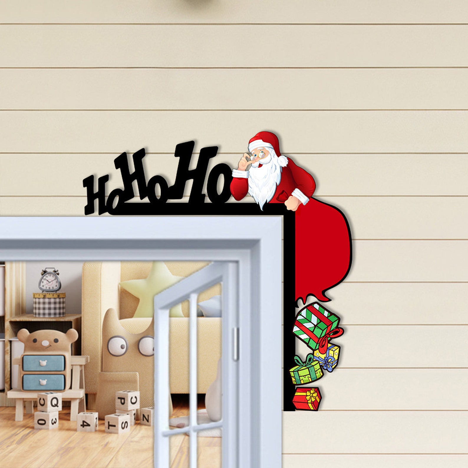 🎅Wooden Christmas Door Corner Decoration🎄