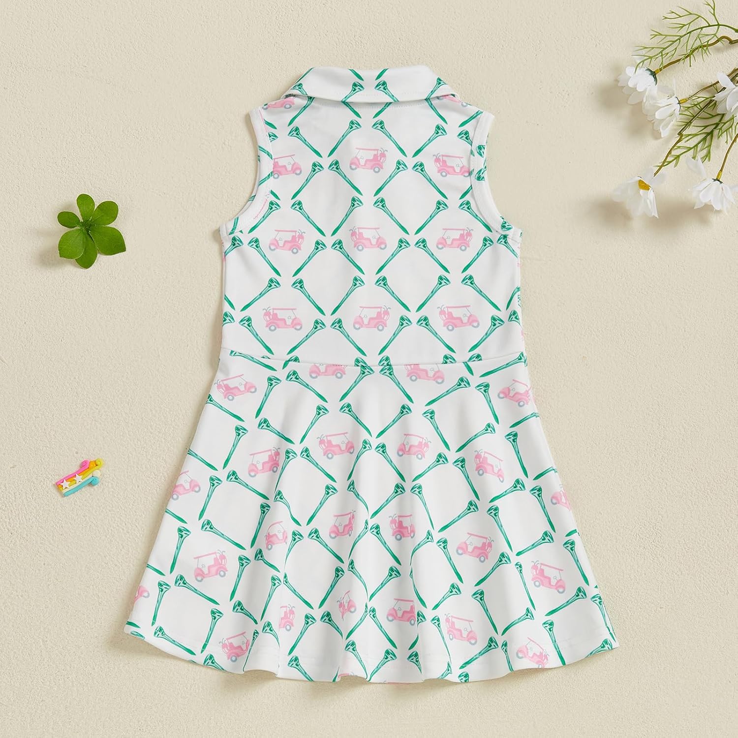 Toddler Girl Sleeveless Golf Dress