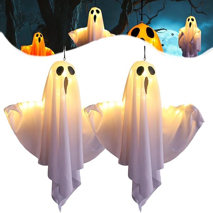 👻👻Halloween Decoration LED Glowing Ghost DIY Modeling Lights
