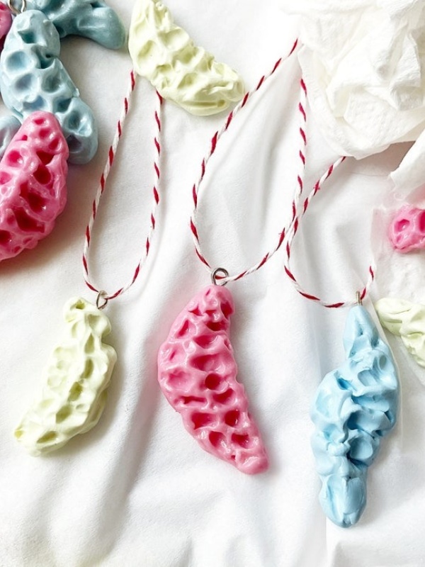 🍬Chewing gum clay ornament Handmade🍬