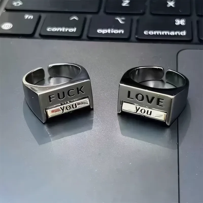 🤣Funny Rotating 'FUCK' Ring 