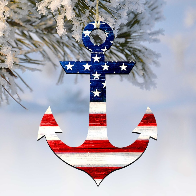 4th of July Decor - Patriotic USA Military Heartq