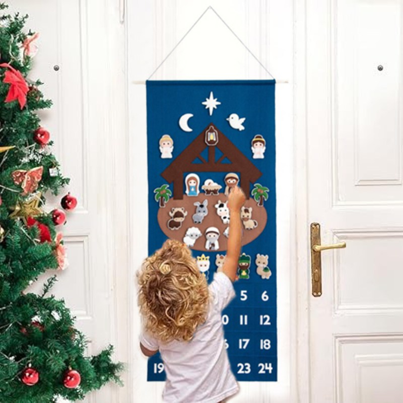 🎉Advent Calendar 2024-24 Fantasy Felt Christmas Advent Calendar