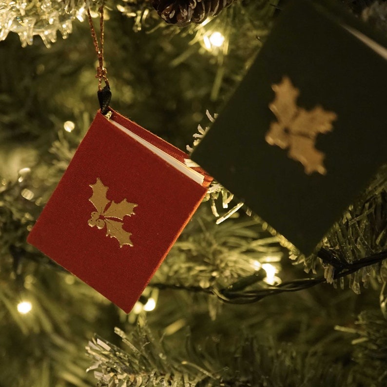 📕Mini Book Christmas Tree Decoration🎄