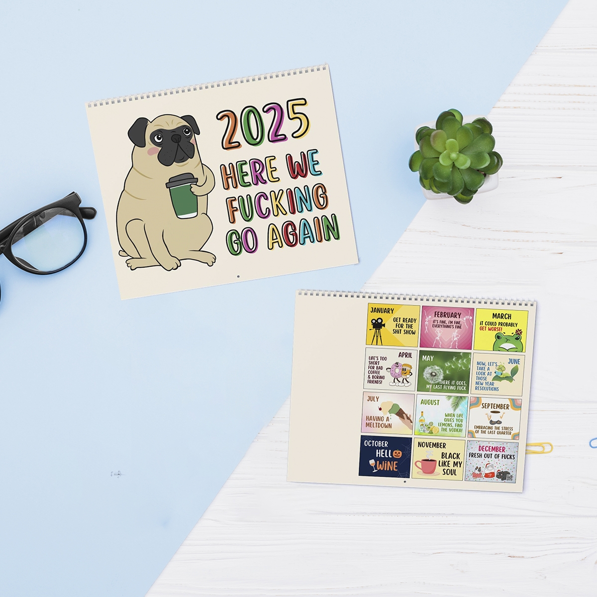 🎢🐶Here We Go Again 2025 Calendar