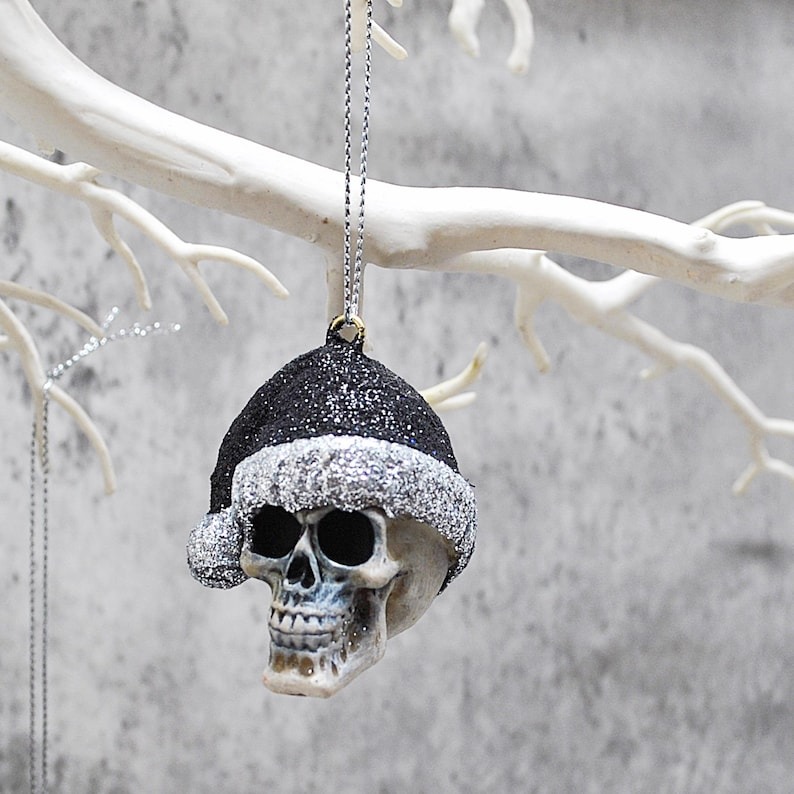 Santa Skull Bauble