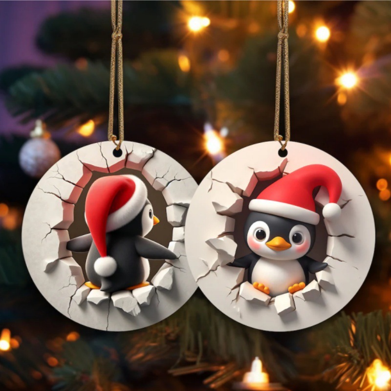 Two-Sided Christmas  3D Ornament