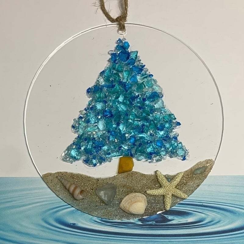 🌲Christmas Tree Beach Ornament