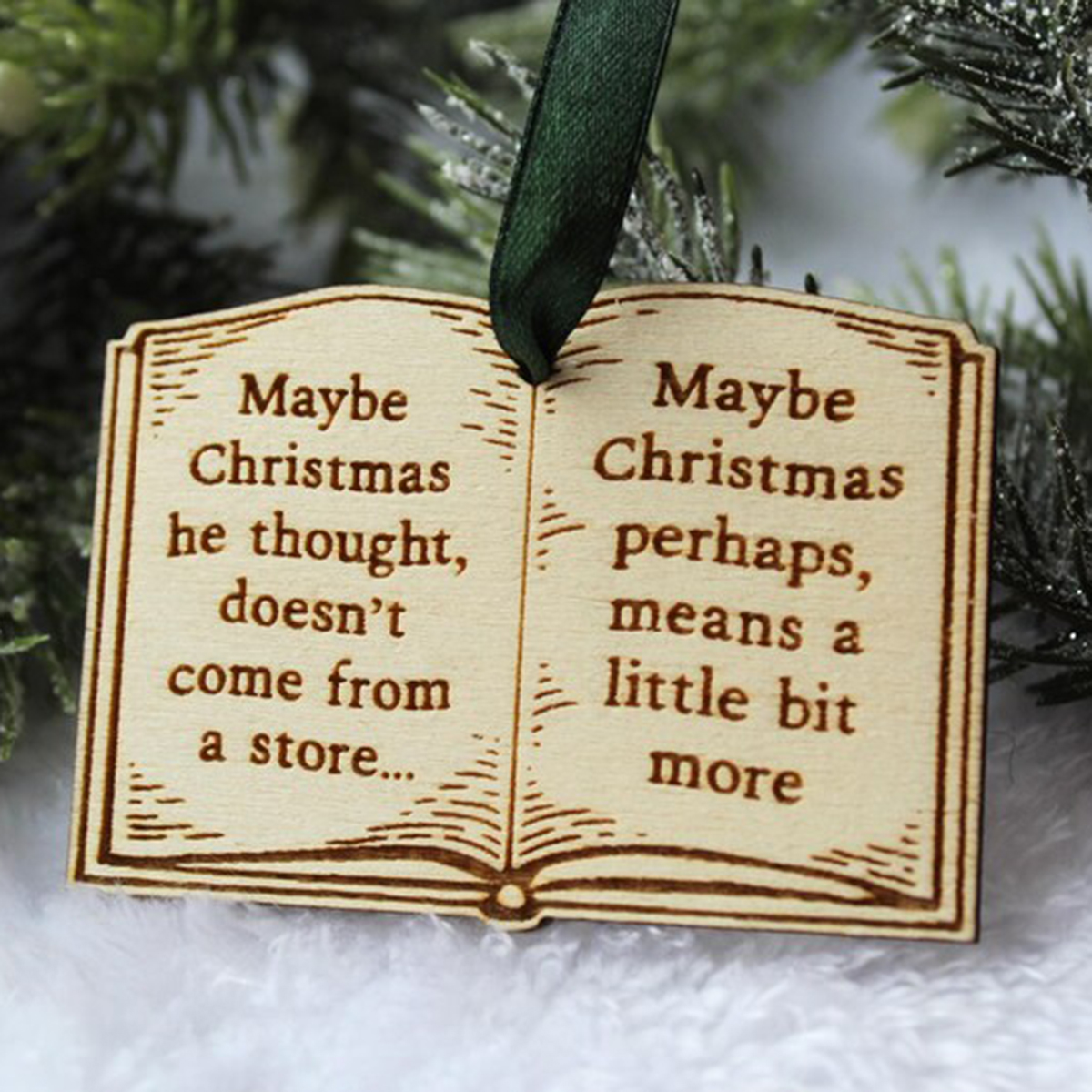 🔥LAST DAY SALE 49% OFF-The Grinch Book Christmas Ornament