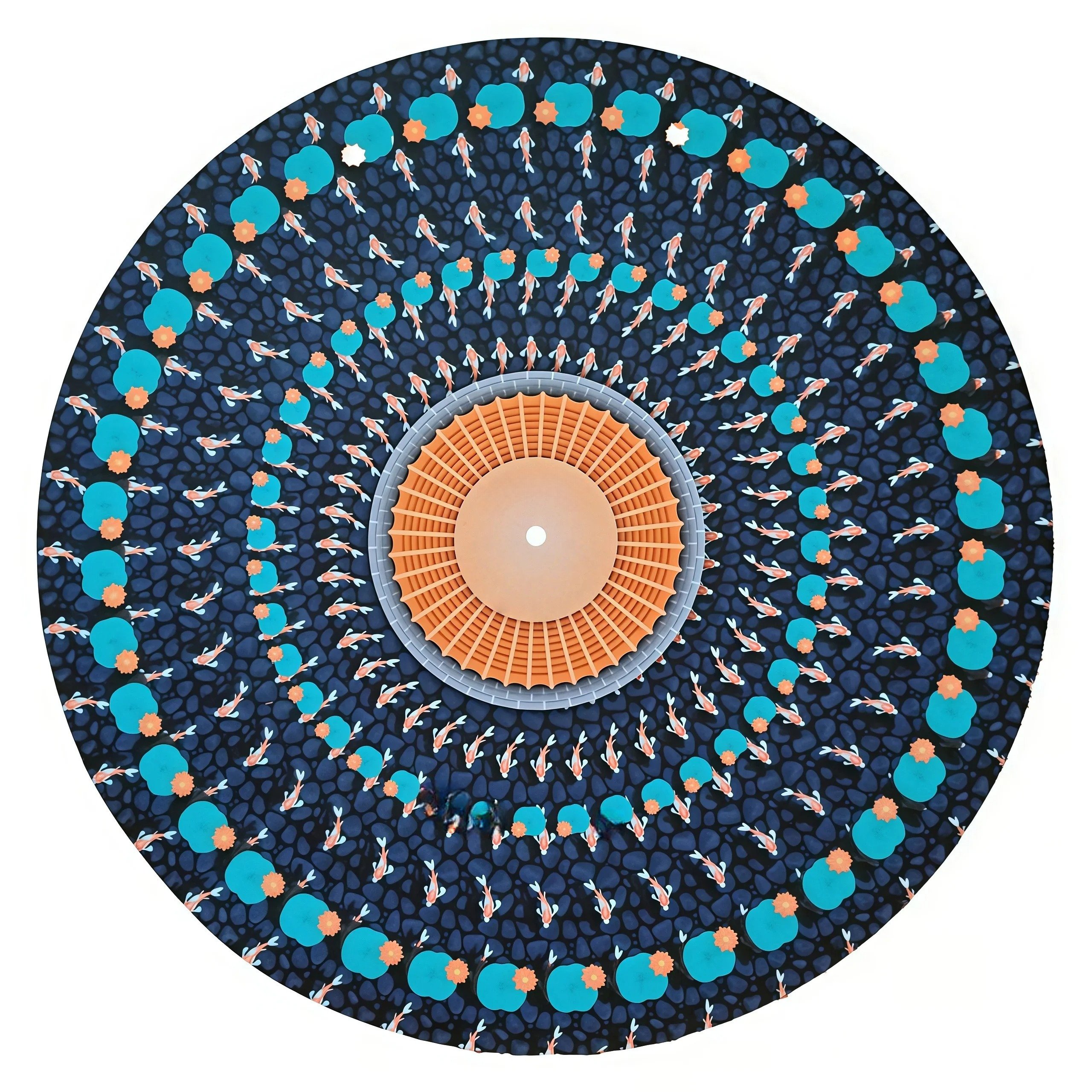 Animated Zoetrope Slipmat — 12′′ Optical Illusion Turntable Mat