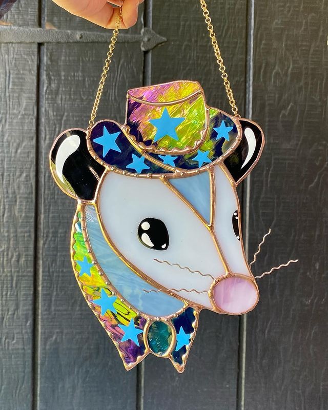 Possum Pendant Decoration Suncatcher