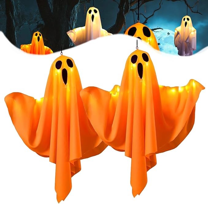 👻👻Halloween Decoration LED Glowing Ghost DIY Modeling Lights