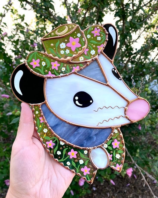 Possum Pendant Decoration Suncatcher