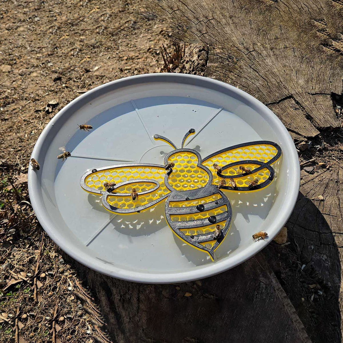 🐝💦Bee Shaped Floating Pollinator Island