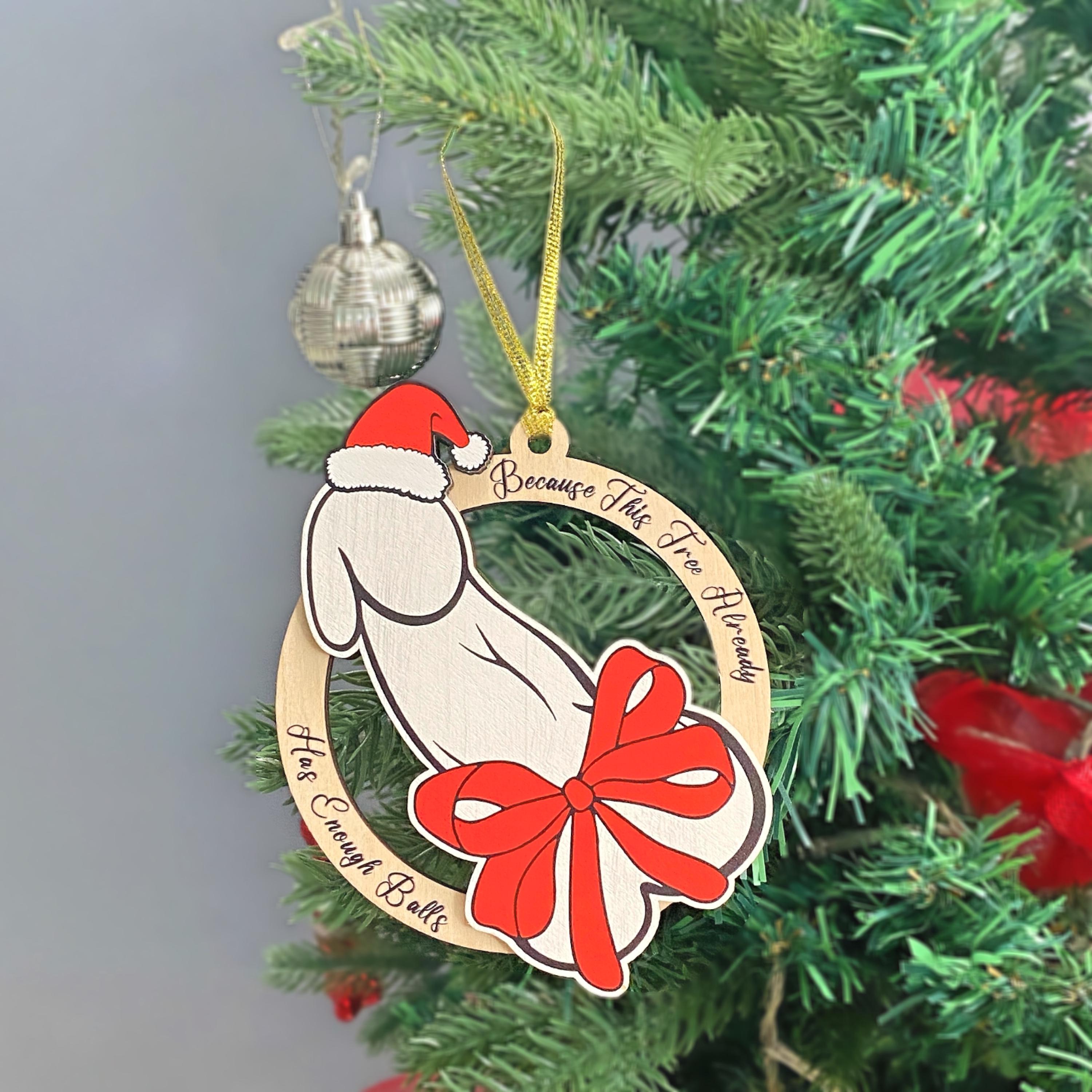 🤣Little Saint Nick: Hilarious Offensive Christmas Ornament