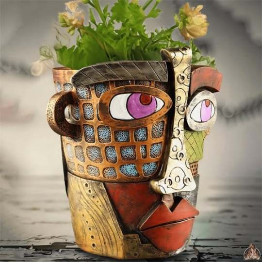 🌷Picasso Brutalist Abstract Beauty Face Flower Pot