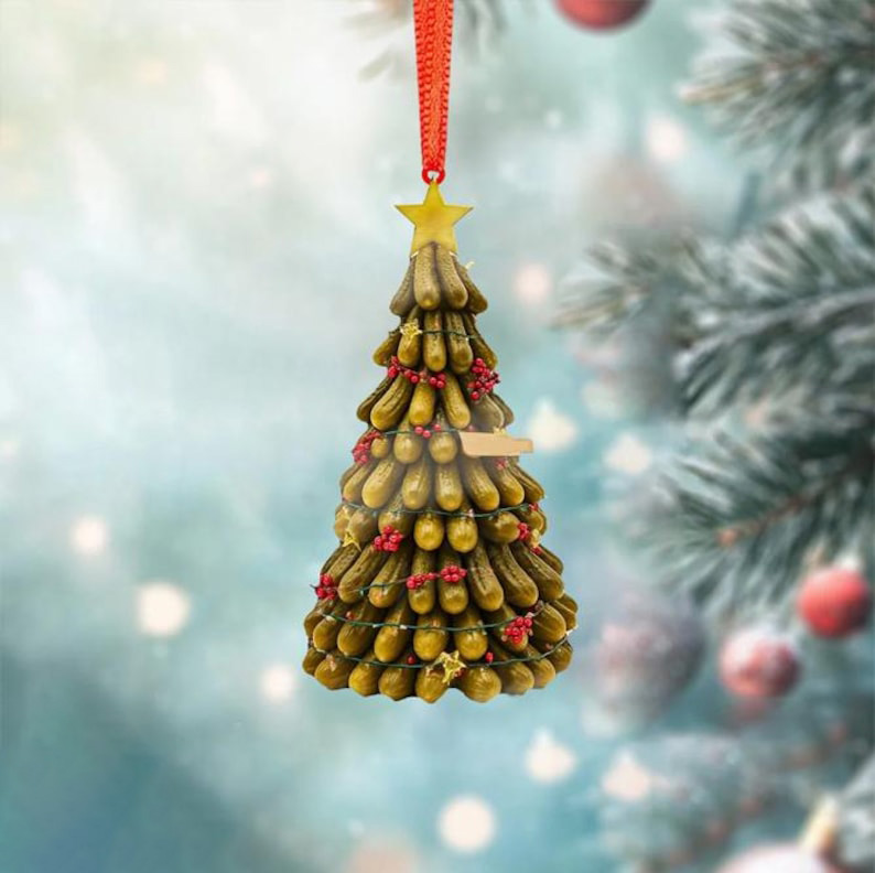 Christmas Pickles Tree 2024 Ornament