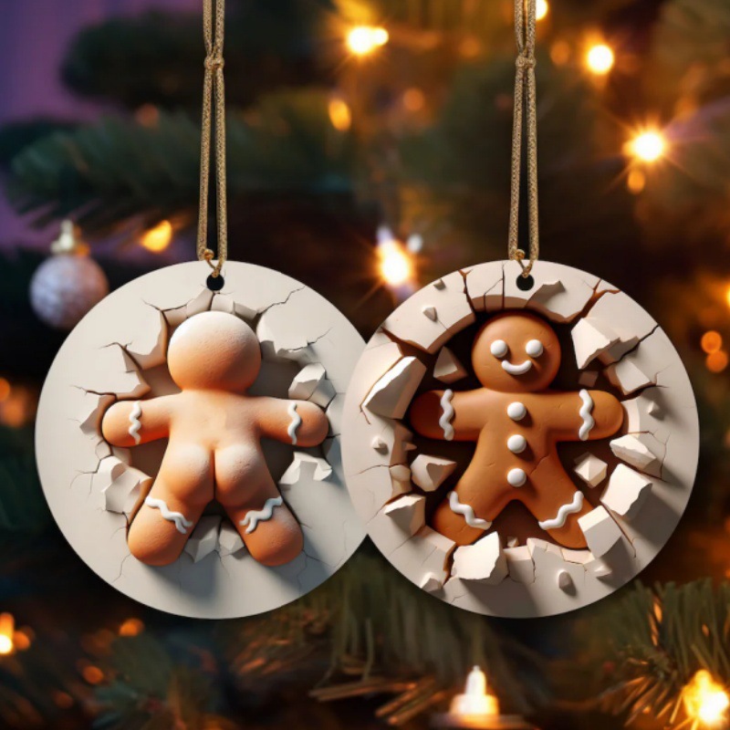 Two-Sided Christmas  3D Ornament