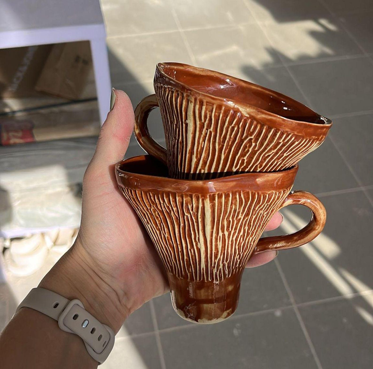 🍄Handmade Ceramic Mushroom Coffee Cup☕
