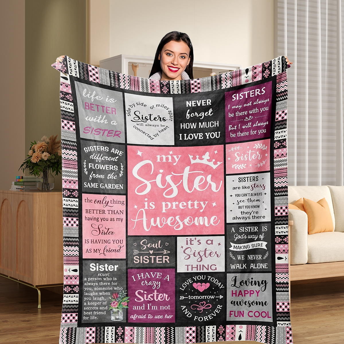 👩‍❤️‍👩Soul Sister Blanket | Heartfelt Gift🎁