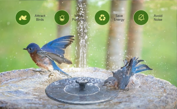 🔥Solar-Powered Bird Fountain Kit