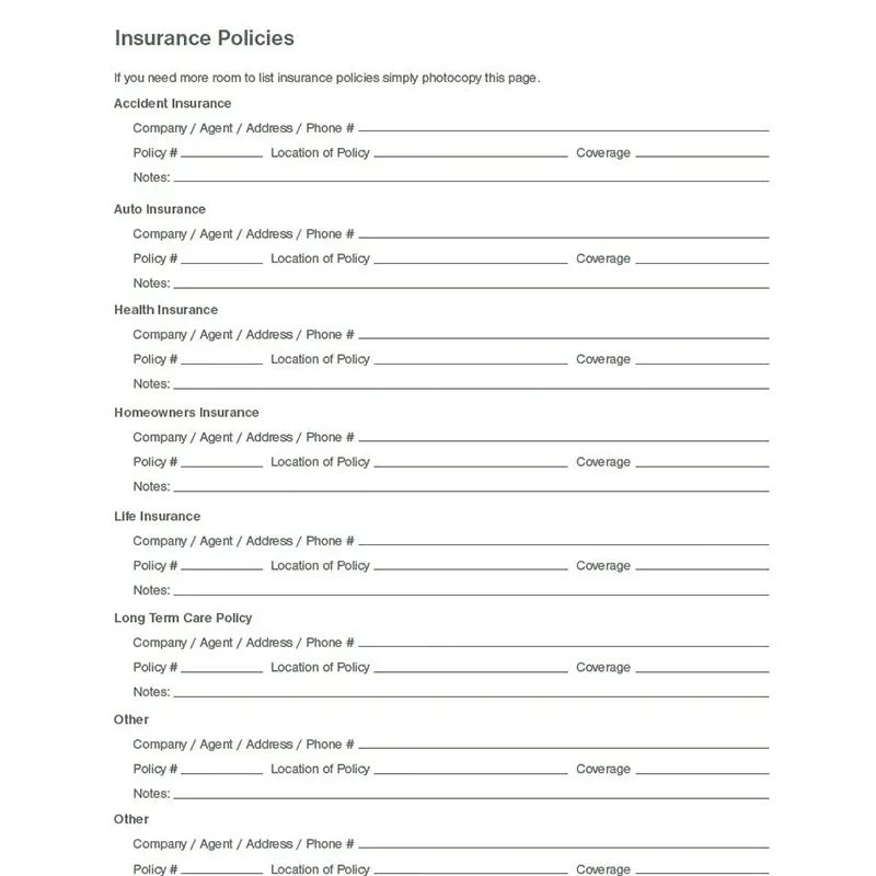 Putting Things In Order to help my loved ones when I'm gone