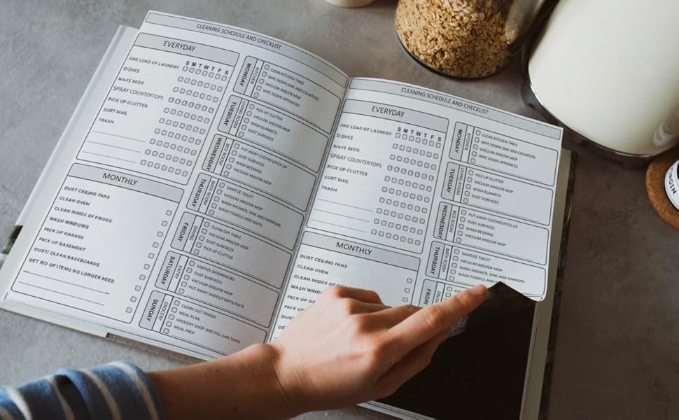 📝cleaning schedule and checklist📔