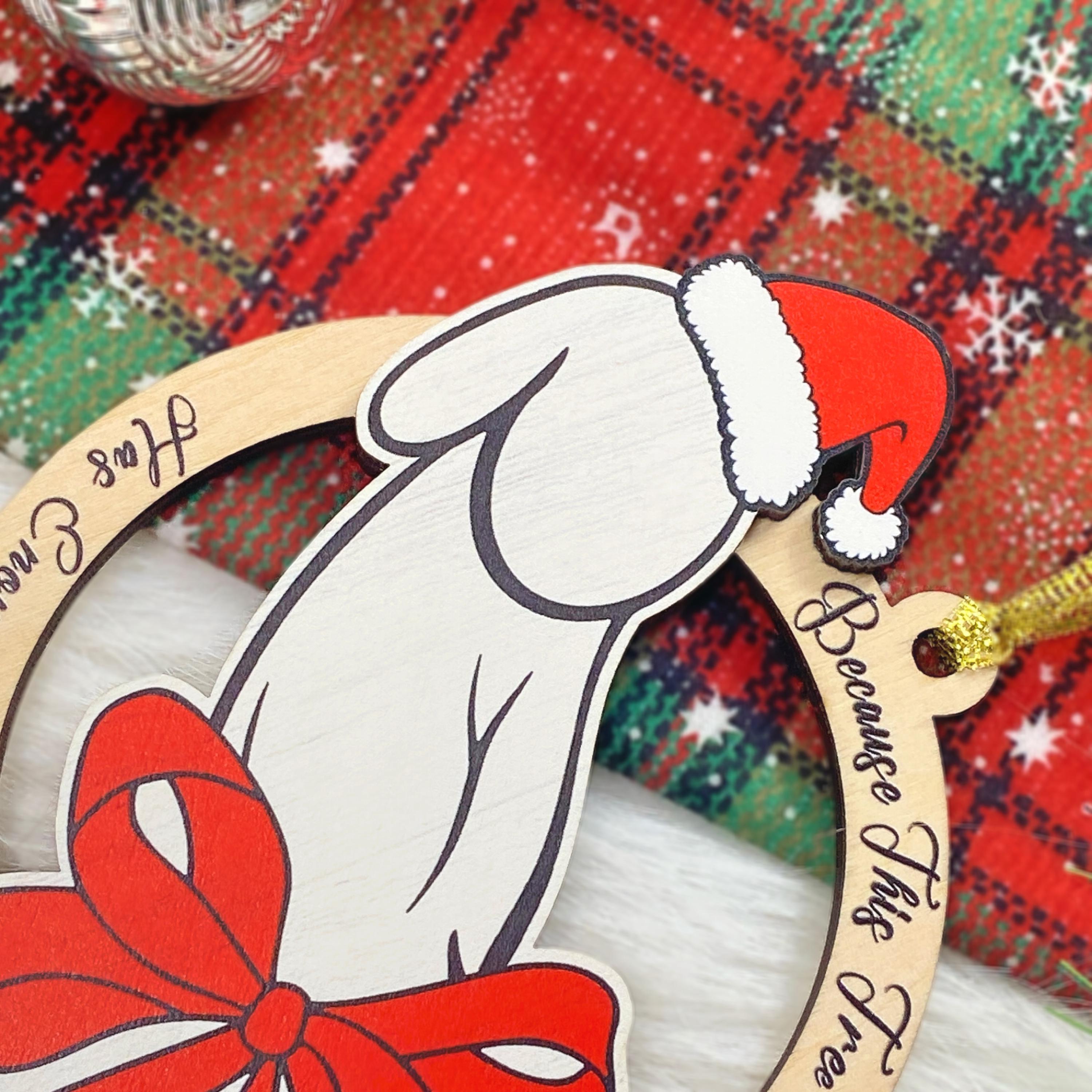 🤣Little Saint Nick: Hilarious Offensive Christmas Ornament