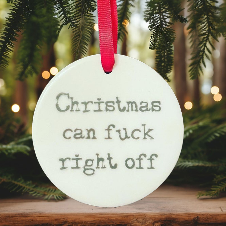 🤣Funny Swearing Rude Christmas Tree Ornaments